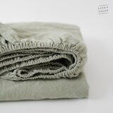 Linen Tales Zelena lanena rjuha 200x140 cm - Linen Tales Cene