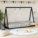 Za dječji krevet crni 80 x 200 cm od masivne borovine | shoptok.hr