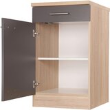 RESPEKTA Kuhinjska Spodnja Omarica Merle, Barva Hrasta, Siva | Shoptok.si