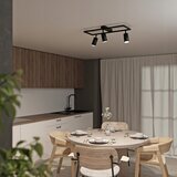  Stropno reflektorsko svetlo 3xGU10/30W/230V crno | Eponuda.com