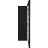 vidaXL LED kopalniška omarica z ogledalom črna 90x12x45 cm | Shoptok.si