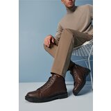 Yaya by Hotiç Ankle Boots - Brown - Flat Cene