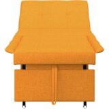vidaXL 3-v-1 kavč z ležiščem in vlečnim mehanizmom v temno rumeni tkanini | Shoptok.si
