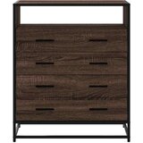  Ormar s ladicama smeđi hrast 70x41x83,5 cm izrađeno drvo | shoptok.hr