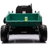  HC-306 Traktor na baterije s prikolicom tamnozelene boje 24V Slike