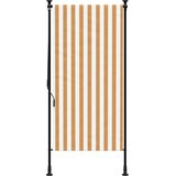  Vanjska roleta narančasto-bijela 120x270 cm od tkanine i čelika | shoptok.hr