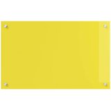  Kuhinjski zid Žuta 80 x 50 cm Staklo otporno na udarce | Shoptok.si