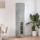  Visoka komoda siva betona 34 5x34x180 cm od konstruiranog drva | shoptok.hr
