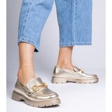 Gemre Golden elegant loafers with Letty embellishment | Shoptok.si