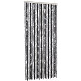 Furnova Zavesa proti mrčesu siva in črna 56x200 cm šenilja, (21918138) | Shoptok.si