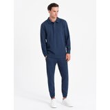 Ombre Men's tracksuit set sweatshirt with polo collar + pants Cijene