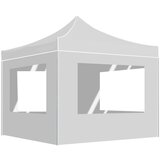 vidaXL profesionalni šotor za zabave aluminij 3x3 m bel | Shoptok.si