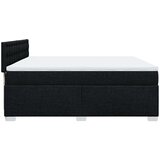  Krevet s oprugama i madracem crni 200x200 cm od tkanine | shoptok.hr