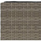  Vrtna sadilica s 2 posude siva 90 x 20 x 40 cm od poliratana | shoptok.hr