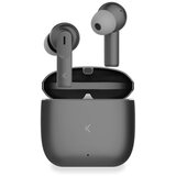 Ksix bežične slušalice Meteor, Metalno kućište, ENC, 4+28 h autonomija, sive | shoptok.hr