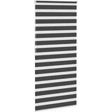 vidaXL idaXL Zebra senčilo črna 110x200 cm tkanina širina 105,9 cm poliester | Shoptok.si