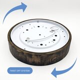  plafonsko svetlo oak smoky 2xE27/15W/230V prečnik 37,5 cm hrast/tamno braon | Eponuda.com