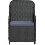  9-dijelni vrtni blagovaonski set s jastucima crni | Eponuda.com
