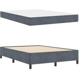  Krevetna konstrukcija Tamno siva 160 x 200 cm tkanina Zagasitosiva | Shoptok.si