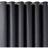  Curtain MILANA color graphite style classic silver silver metal eyelets chenille 220x300 HOMEDE | shoptok.hr