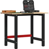 vidaXL Delovna miza 100x60x81,5 cm trdna hrastovina | Shoptok.si