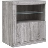  Komoda s LED svjetlima boja sivog hrasta 162 x 37 x 67 cm | shoptok.hr