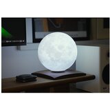 Gingko Temno rjava LED namizna svetilka iz masivnega oreha (višina 19,5 cm) Smart LunaSpin – | Shoptok.si