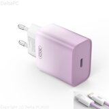 XO wall charger CE18 PD 30W 1x USB-C purple-white + cable USB-C - Lightning | Eponuda.ba
