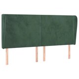 vidaXL Vzglavje z ušesi temno zeleno 203x23x118/128 cm žamet, (20952920) Cene