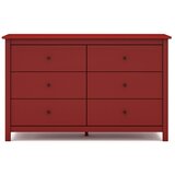 Marckeric Crvena niska komoda od borovine 130x80 cm Misti - Cijene