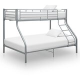 Maison Chic Posteljni okvir pograd - Krevet na sprat - Bunk krevet siv kovinski 140x200/90x200 cm-J14752, (21765419) | Shoptok.si