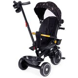 ECO TOYS Dječji tricikl sa okretnim sjedalom, ručkom za guranje, crna, | shoptok.hr
