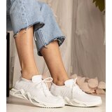 Gemre White women's sneakers with sock-like upper Miyana | shoptok.hr