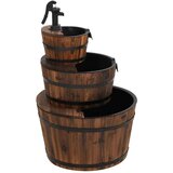  Vodena fontana s crpkom 60 x 60 x 94 cm od masivne jelovine | shoptok.hr