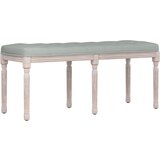 The Living Store Klupa svjetlosiva 110 x 40 x 49 cm baršunasta | shoptok.hr