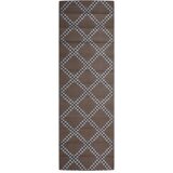 Furnova Zunanja preproga ARAKIL Rjava 80x250 cm PP, (21930805) | Shoptok.si