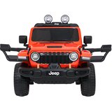  Licencirani auto na akumulator Jeep Wrangler Rubicon LIFT - narančasti | Shoptok.si