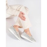 GOODIN Silver shoes made of natural leather | shoptok.hr