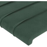  Posteljno vzglavje temno zeleno 100x5x118/128 cm žamet | Shoptok.si