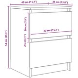 TV ormarić betonsko-sivi 40x35x54 cm inženjerski drvo - Beton siva 40 cm | shoptok.hr