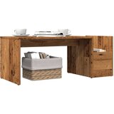 vidaXL Klubska mizica starinski les 90x45x35 cm inženirski les | Shoptok.si