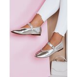 DStreet Baleriny damskie zapinane ELLICAN srebrne | Shoptok.si