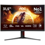 AOC G4 C32G4Z computer monitor 80 cm (31.5) 1920 x 1080 pixels Full HD LCD Black, Red | shoptok.hr