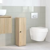 vidaXL Kopalniška omarica z držalom za zvitke sonoma 20,5x22x72 cm | Shoptok.si