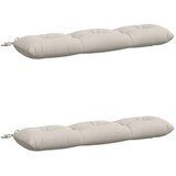  Jastučići za klupe VIANEN 2 kom. 100% poliester Bijela - Bijela 110 x 30 x 12 cm | shoptok.hr