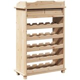  Stalak za vino Prirodna 58 x 28 x 90 cm Masivno drvo bora | shoptok.hr