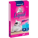 Vitakraft Cat Liquid -Snack z lososom & omega-3 - Varčno pakiranje: 24 x 15 g | shoptok.hr