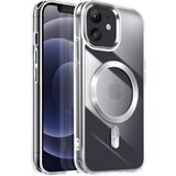 AVIZAR Ohišje MagSafe za iPhone 12 Pro in 12 Dos Cristal Color, Srebrna, (5000010886) | Shoptok.si