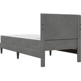  Okvir kreveta s madracem Tamno siva 90 x 190 cm Baršun | shoptok.hr
