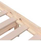  Posteljni okvir iz trdnega lesa 200x200 cm, (20644725) | Shoptok.si